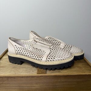 Vince Camuto Mritsa perforated leather slip-on derby oxford loafer